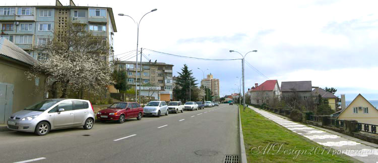 дорога в Лазаревской
