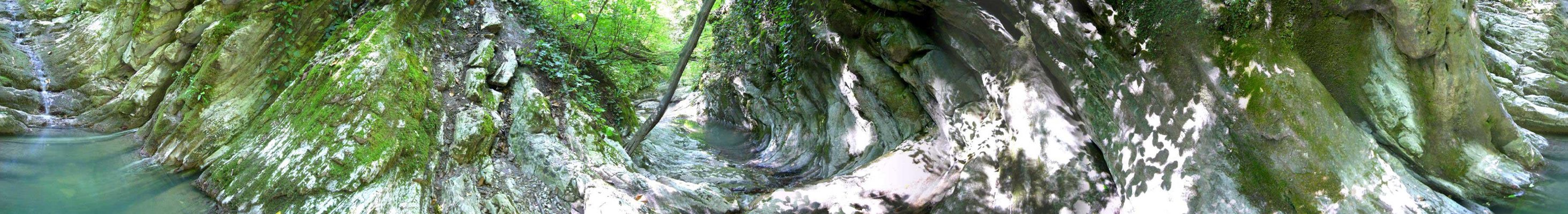 Пороги реки - круговая панорама